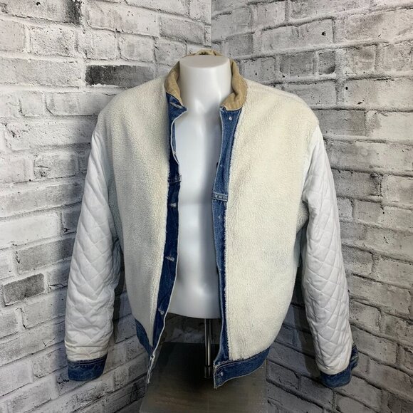 Vintage Denver Haynes Sherpa Lined Jean Jacket - Picture 7 of 14